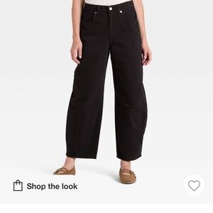 Universal Thread Women's Black Barrel Jeans